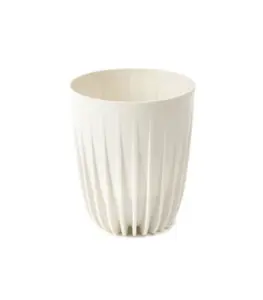 Pot De Fleur Mira Wood 390 Mm Blanc