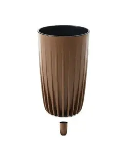 Pot De Fleur Mira Tall Wood 30 Cm Bois Naturel