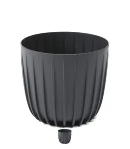 Pot De Fleur Cover Low Mira 240 Mm Antracite