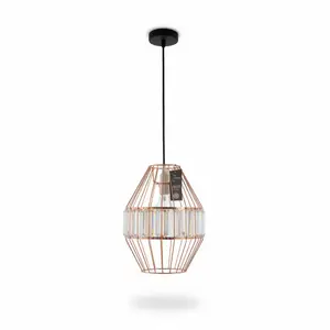 SUSPENSION PRAGAS CRYSTAL H28 CM D20 CM E14 220V