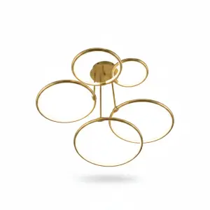 SUSPENSION SPHERALIS OR D930MM LED 3 COULEURS