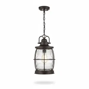 SUSPENTION CHAMPETRE R METAL /VERRE 270*44 MM E27