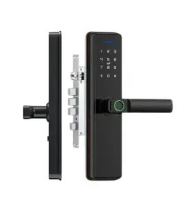 Serrure intelligente slim EN ALUMINIUM Wifi Bluetooth H348MM