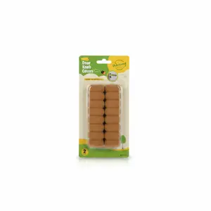 Couvre-Poignees De Porte En Mousse Noir Et Marron