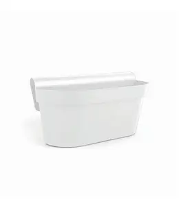 Pot De Fleurs Esprit 50 X 20 X 20 Cm Blanc