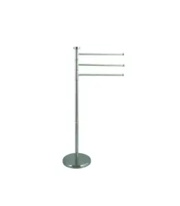 Porte serviettes 3 branches acier inox 22 X 33 X 89 cm