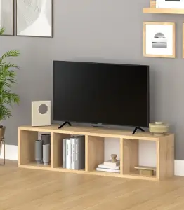Rangement Horizontal 4 Compartiments Latte 66,4X131X131 Cm