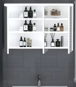 Meuble avec miroir pour salle de bain 100x68x22,5cm