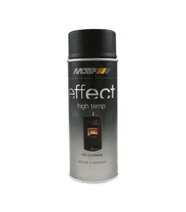 Spray Haute Température Noir 400 Ml Effet Déco