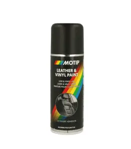 Peinture Cuir Et Vinyle Noir Mat 200 Ml