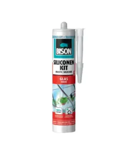 Kit Mastic silicone pour verre transparent 300 ml