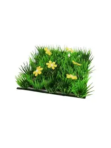 Herbe artificielle panneau « Flowers » 13 x 13 cm