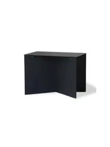 Table d’appoint rectangulaire noire 55 cm