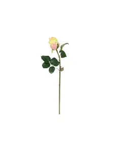 Fleur artificielle en soie jaune/rose 59 cm