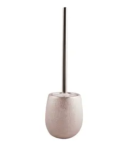 Brosse wc et socle céramique SHANGAI Rose argent