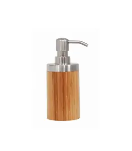 Distributeur de savon Bambou et Inox