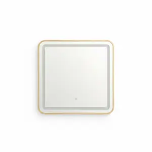 Miroir Led Carre 60*60 Cm Doree