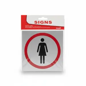 Autocollant Signaletique Femme 14*14 Cm