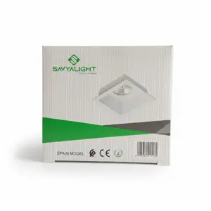 SPOT CARRE FIX PLAST GU10 LS-M933 BLANC