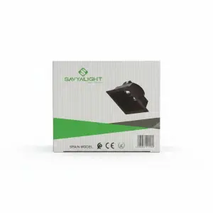 SPOT CARRE FIX PLAST GU10 LS-M933 NOIR
