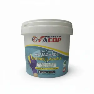 Aquagarde Satine 15Kg Peinture Anti Taches Blanche
