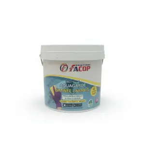 Aquagarde Satine 4Kg Peinture Anti Taches Blanche