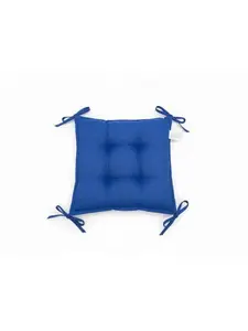 Coussin De Chaise Bleu Polyester 39 X 39 X 3 Cm