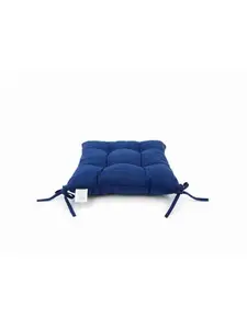 Coussin De Chaise Bleu Polyester 39 X 39 X 6 Cm
