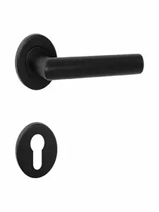 Poignée De Porte Noir Laqué Grande Clé Longue