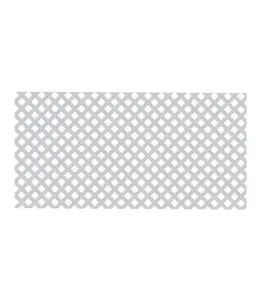 Panneau Treillis 1X2M Motif Losange Pvc Gris