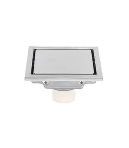 Caniveau Reversible 10X10Cm En Acier Inoxydab