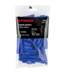 Bouchons En Plastique 9,5Mm Bleu 50 Pièces