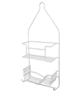 Organisateur De Douche Avec Couvercle En Plastique Blanc 50X25 Cm