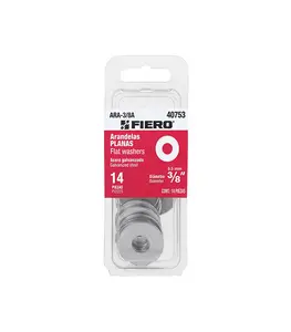 Rondelles Plates Galvanise 9,5 Mm 14 Pièces