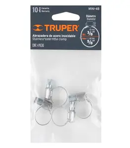 Mini-colliers à vis sans fin 10-16mm 4 pièces