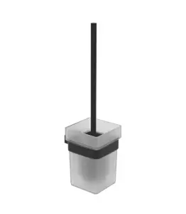 Brosse Wc Avec Support Lusso Armonia Noir