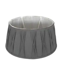 Chapeau pour abat-jour riva drum gris 30cm