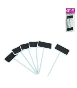 Tableau Ardoise Noir En Bleu 14Cm 6 Pieces