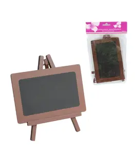 Tableau Noir Sur Chevalet Marron 18Cm