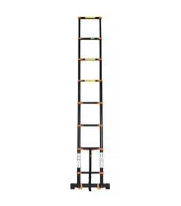 Échelle télescopique VAROX 3.1 m en aluminium noir 8 marches