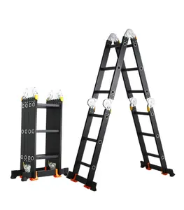 Échelle multifonction en aluminum 4×4 marches noir varox