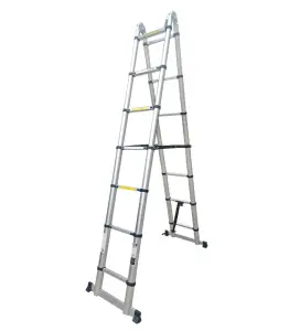 Échelle télescopique double en aluminum 2.85+2.85 m 7+7 marches varox