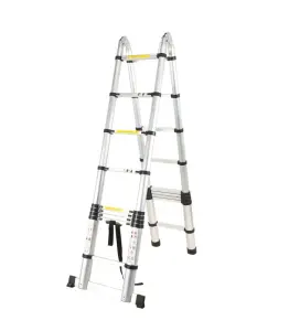 Échelle multifonction télescopique en aluminum 5,6 m 9+9 marches varox