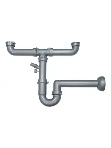 Siphon évier 2 bacs