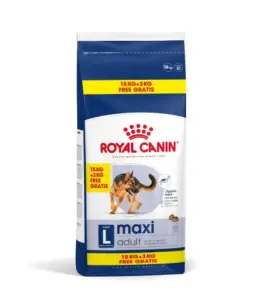 Croquettes chien maxi adult 15kg + 3kg gratuits