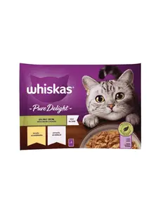 Sachet pour chat adulte en gelée saumon et poulet 4 x 85 g