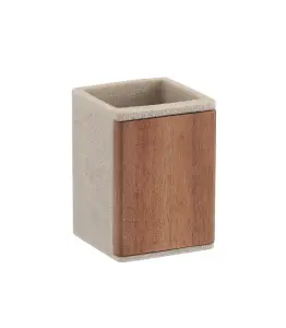 Gobelet en polyresine et bois d'acacia lusso