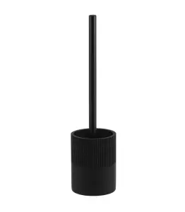 Brosse Wc Avec Support En Polyresine Noire Lusso