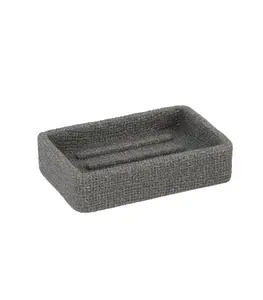 Porte-Savon En Polyresine Gris Lusso