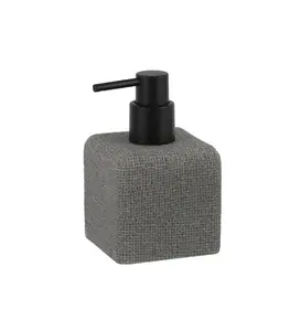 Distributeur De Savon En Polyresine Gris 290Ml Lusso
